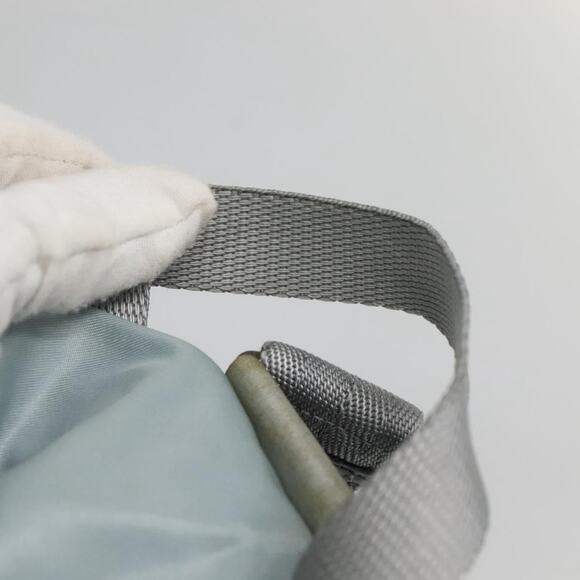 PRADA Backpack Nylon Light Blue Silver - Picture 8 of 13